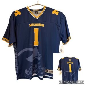 Michigan Wolverines 1 Icon Gameday Greats Football Jersey Navy Blue Men 2XL NEW‎